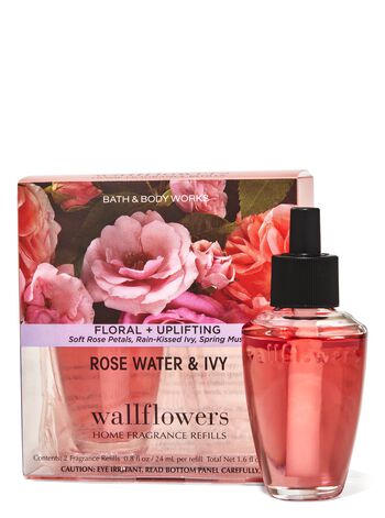 Tinh Dầu Xông Phòng (bộ 2 cái) Rose Water & Ivy Wallflowers Fragrance Refills, 2-Pack Tinh Dầu Xông Phòng (2 cái)