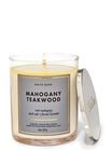 Nến 1 Bấc Mahogany Teakwood Single Wick Candle image number null