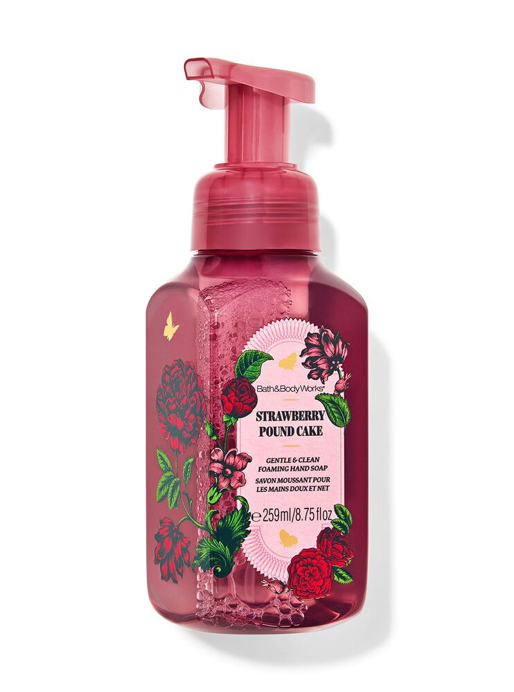 Nước Rửa Tay Tạo Bọt L&agrave;m Sạch & Dịu Nhẹ Strawberry Pound Cake Gentle & Clean Foaming Hand Soap Nước Rửa Tay Tạo Bọt