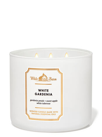 White Gardenia 3-Wick Candle Nến 3 tim White Gardenia 3-Wick Candle