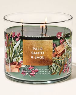 Nến 3 Bấc Palo Santo & Sage 3-Wick Candle image number null