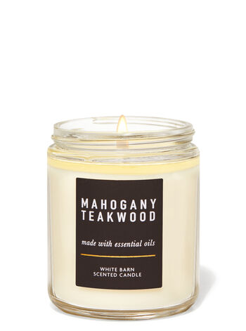 Mahogany Teakwood Single Wick Candle Nến 1 tim Mahogany Teakwood Single Wick Candle