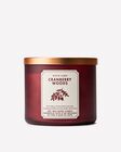 Nến 3 Bấc Cranberry Woods 3-Wick Candle image number null