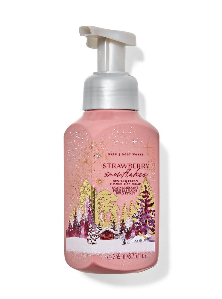 Strawberry Snowflakes Gentle & Clean Foaming Hand Soap Nước Rửa Tay Tạo Bọt Làm Sạch & Dịu Nhẹ