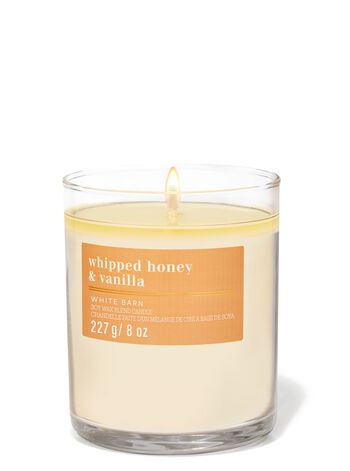 Nến 1 Bấc Whipped Honey & Vanilla Single Wick Candle Single Wick Candle
