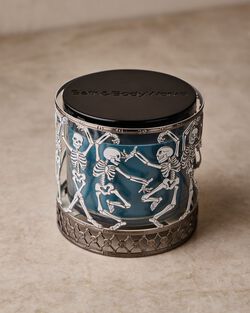 Đế Nến 3 Bấc Glow-in-the-Dark Dancing Skeleton 3-Wick Candle Holder
