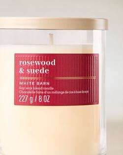 Nến 1 Bấc Rosewood & Suede Single Wick Candle image number null