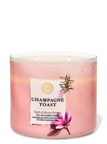 Champagne Toast 3-Wick Candle Nến 3 tim Champagne Toast 3-Wick Candle