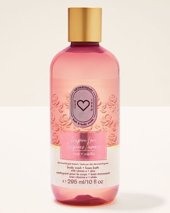 Sữa Tắm & Bọt Tắm Inspire Love: Rose + Vanilla Body Wash & Foam Bath Body Wash & Foam Bath