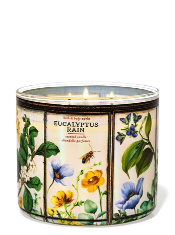 Nến 3 Bấc Eucalyptus Rain 3-Wick Candle Nến 3 Bấc