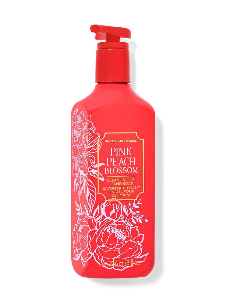 Pink Peach Blossom Cleansing Gel Hand Soap Cleansing Gel Hand Soap