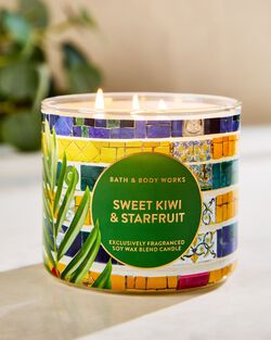 Nến 3 Bấc Sweet Kiwi & Starfruit 3-Wick Candle image number null