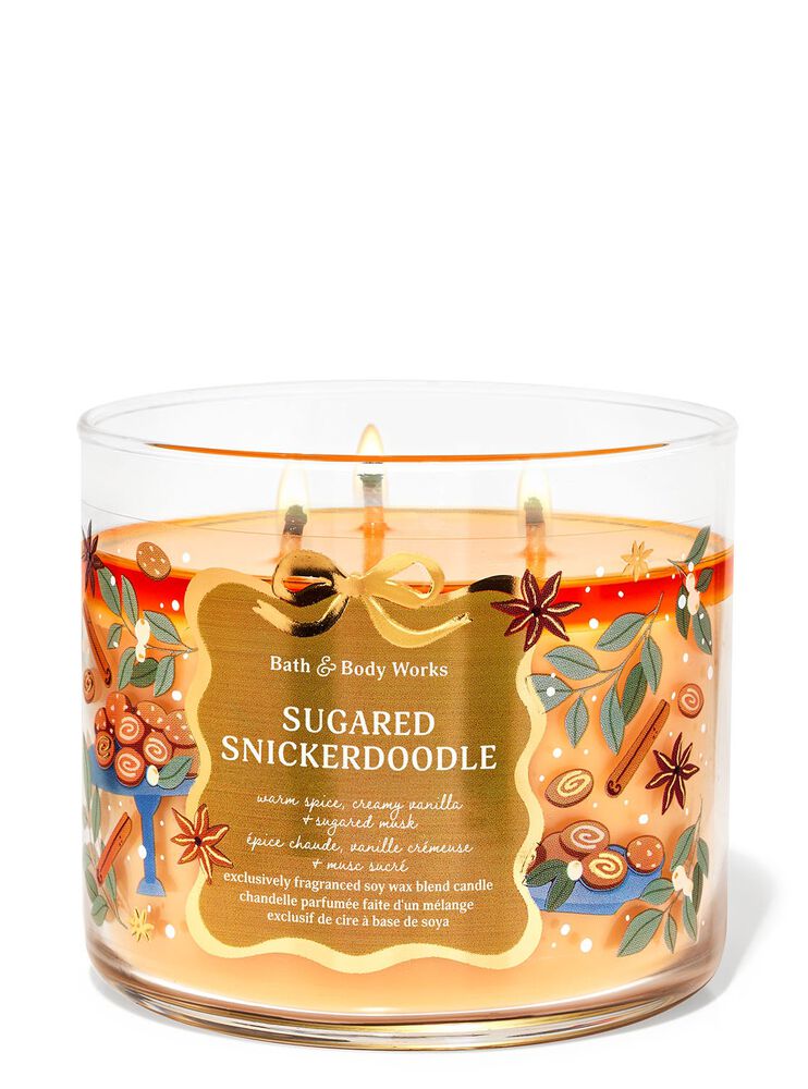 Nến 3 Bấc Sugared Snickerdoodle 3-Wick Candle Nến 3 Bấc
