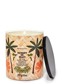 Nến 1 tim Sunset In Maui Single Wick Candle