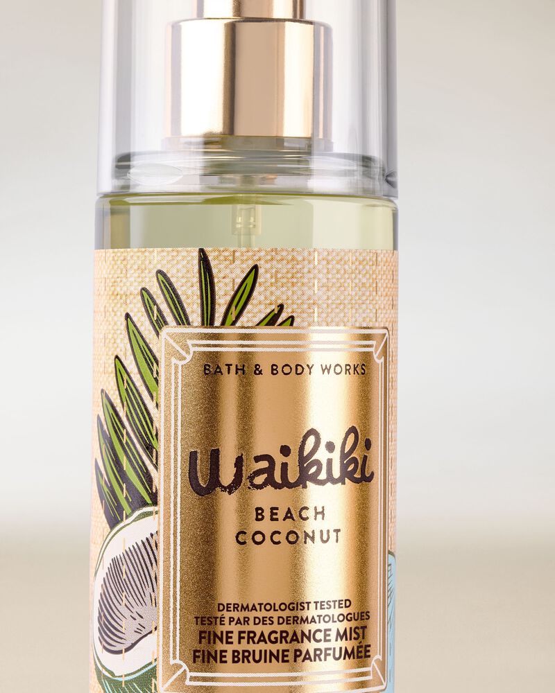 Xịt Thơm Cao Cấp Mini Size Waikiki Beach Coconut Travel Size Fine Fragrance Mist Travel Size Fine Fragrance Mist