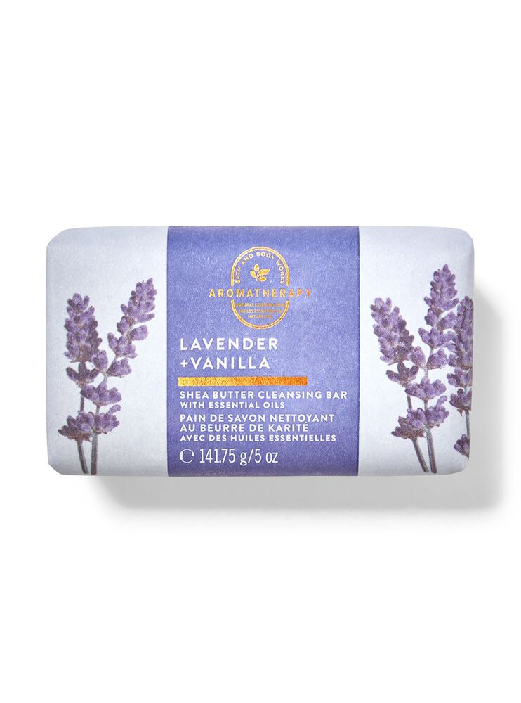 X&agrave; Ph&ograve;ng Cục Bơ Hạt Mỡ Lavender Vanilla Shea Butter Cleansing Bar X&agrave; Ph&ograve;ng Cục