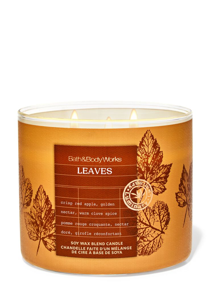 Nến 3 Bấc Leaves 3-Wick Candle Nến 3 Bấc