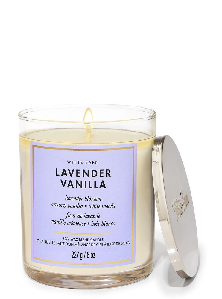 Lavender Vanilla Single Wick Candle Nến 1 tim