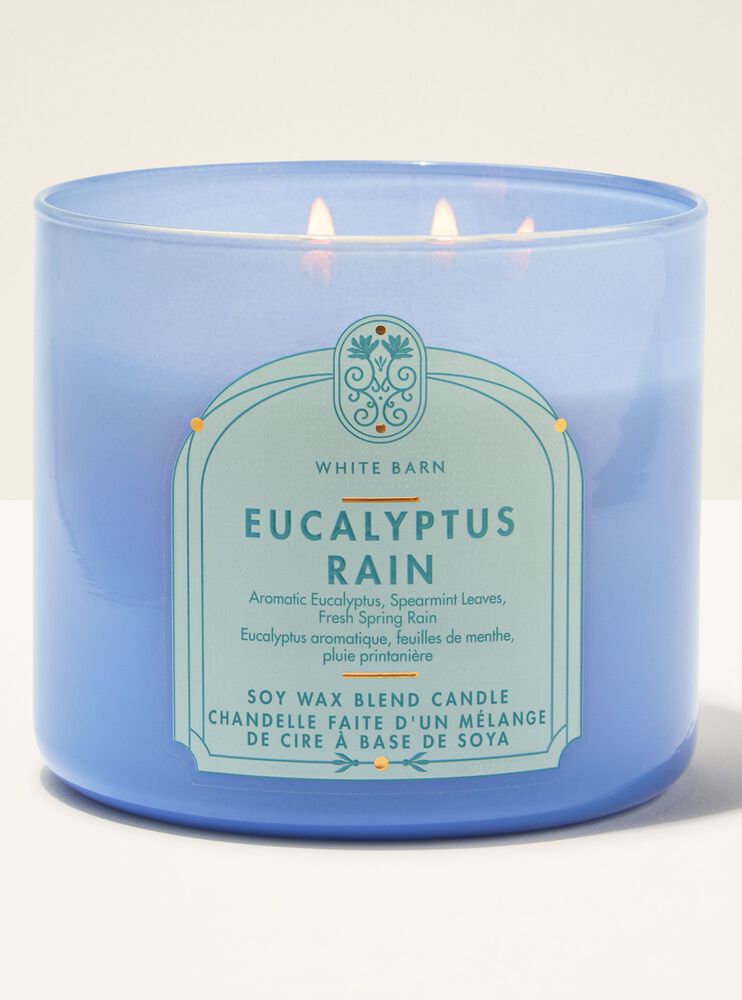 Nến 3 Bấc Eucalyptus Rain 3-Wick Candle 3-Wick Candle