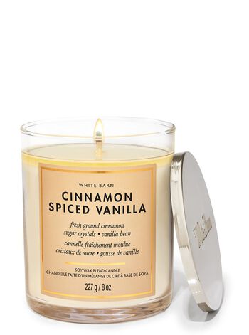Nến 1 Bấc Cinnamon Spiced Vanilla Single Wick Candle Nến 1 Bấc
