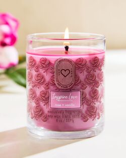 Nến 1 Bấc Inspire Love - Rose + Vanilla Single Wick Candle image number null