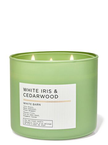 Nến 3 Bấc White Iris & Cedarwood 3-Wick Candle Nến 3 Bấc
