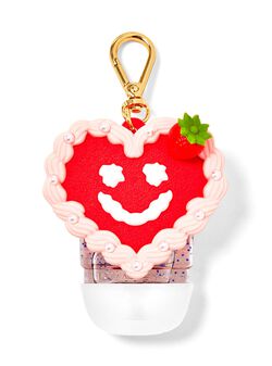 M&oacute;c Treo Gel Rửa Tay Kh&ocirc; Pocketpac Strawberry Heart Cake PocketBac Holder
