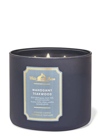 Mahogany Teakwood 3-Wick Candle Nến 3 tim Mahogany Teakwood 3-Wick Candle