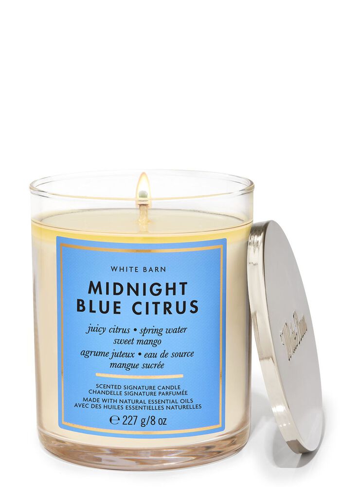Nến 1 Bấc Midnight Blue Citrus Single Wick Candle Nến 1 Bấc