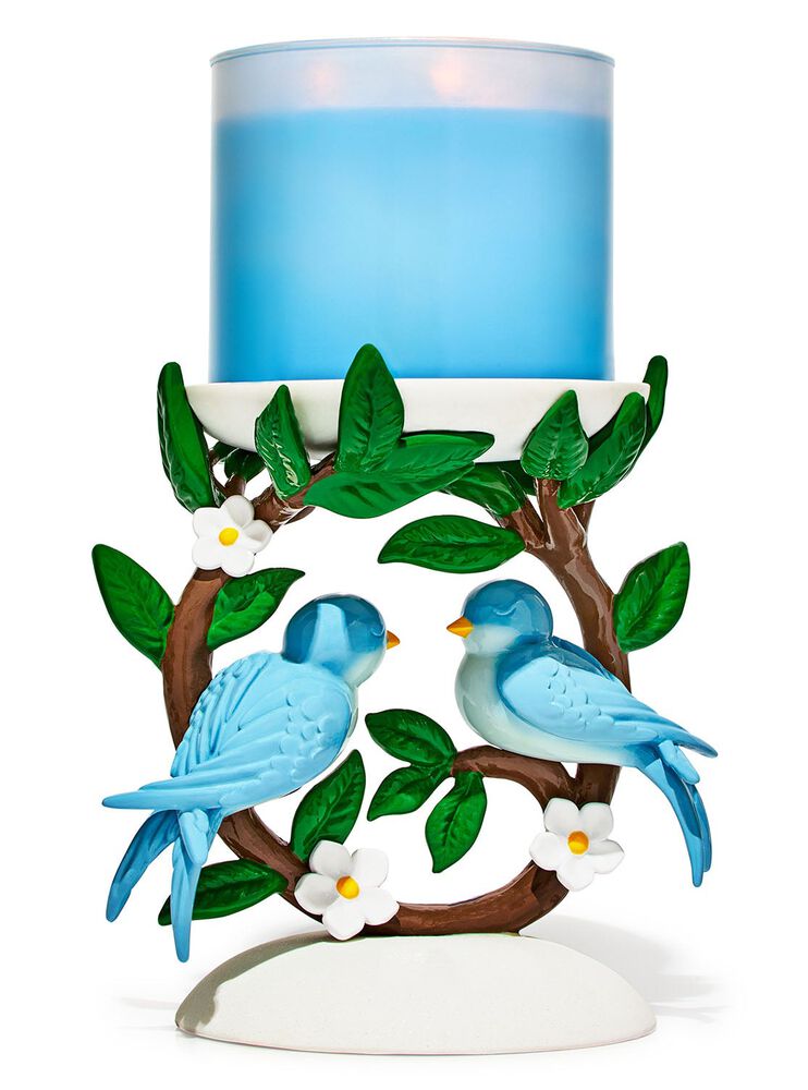 Giá Đỡ Nến 3 Bấc Birds on a Branch Pedestal 3-Wick Candle Holder Giá Đỡ Nến
