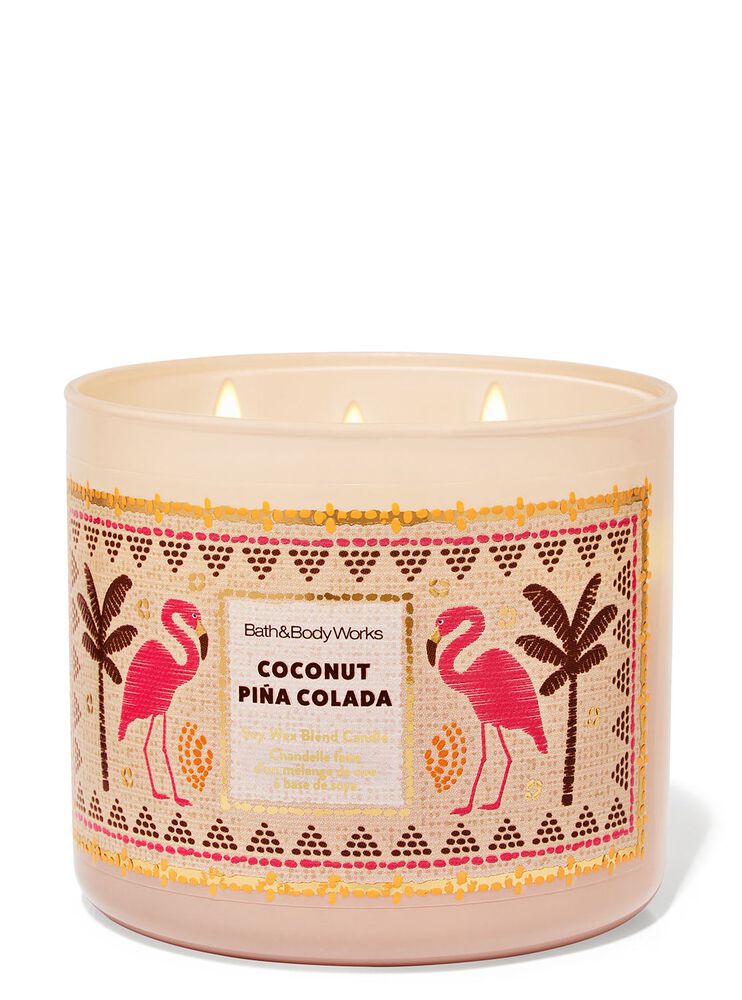 Nến 3 Bấc Coconut Pina Colada 3-Wick Candle Nến 3 Bấc