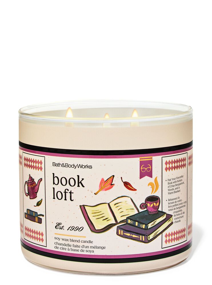 Nến 3 Bấc Book Loft 3-Wick Candle Nến 3 Bấc