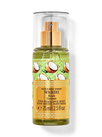 Xịt Thơm Cao Cấp Mini Size Waikiki Beach Coconut Travel Size Fine Fragrance Mist Xịt Thơm Cơ Thể