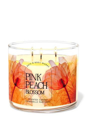 Pink Peach Blossom 3-Wick Candle Nến 3 tim