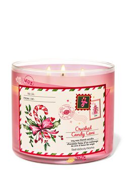 Crushed Candy Cane 3-Wick Candle