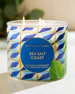 Nến 3 Bấc Sea Salt Coast 3-Wick Candle image number null