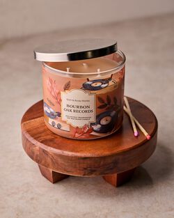 Nến 3 Bấc Bourbon Oak Records 3-Wick Candle image number null