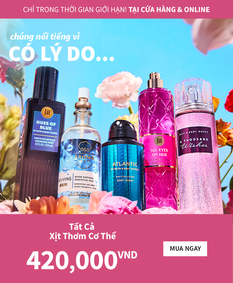 Xịt Thơm Cơ Thể, Mua 1 chỉ 420.000VNĐ
